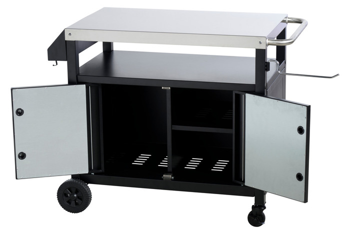 Serveringsvagn Svart Stål Sunlife